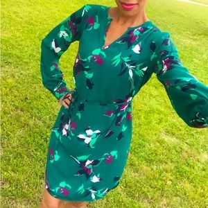 Green Floral Dress